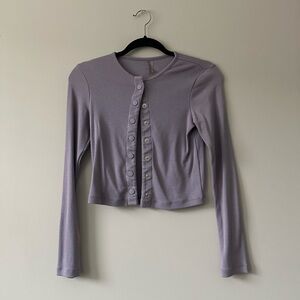 Outdoor Voices Lilac Button-Down Women's Shirt